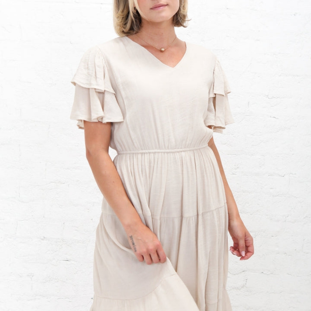 REMINGTON DRESS IN PEARL